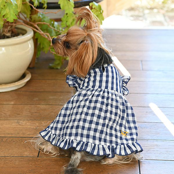 ROPE PICNIC チェック柄Aラインワンピース