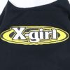 X-girl フォームプリントオーバルロゴフーディー