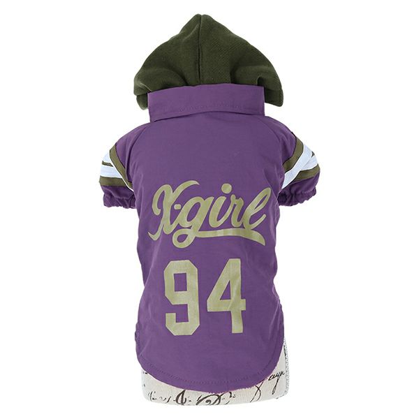 X-girl ナンバリングフード付きコーチジャケット