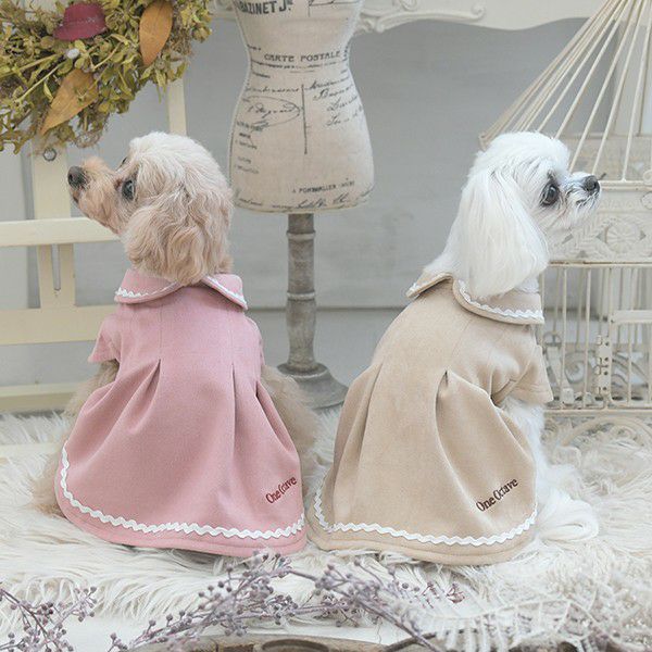 2025新商品 ONE OCTAVE（ワンオクターヴ）丸襟おでかけワンピース｜犬